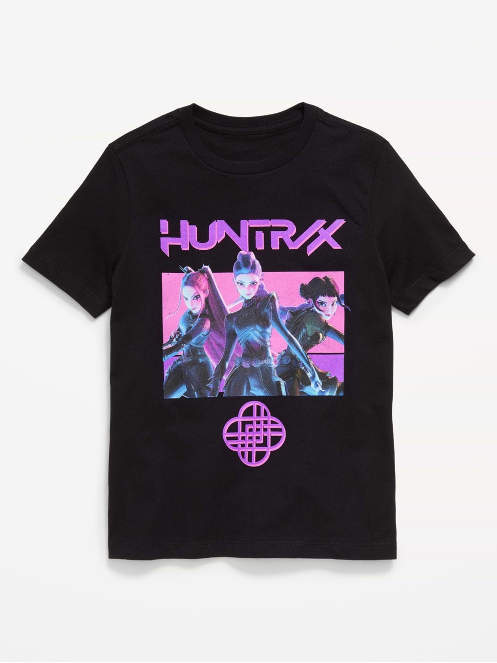 Netflix K-POP Demon Hunters Kids Tee - Black & Purple